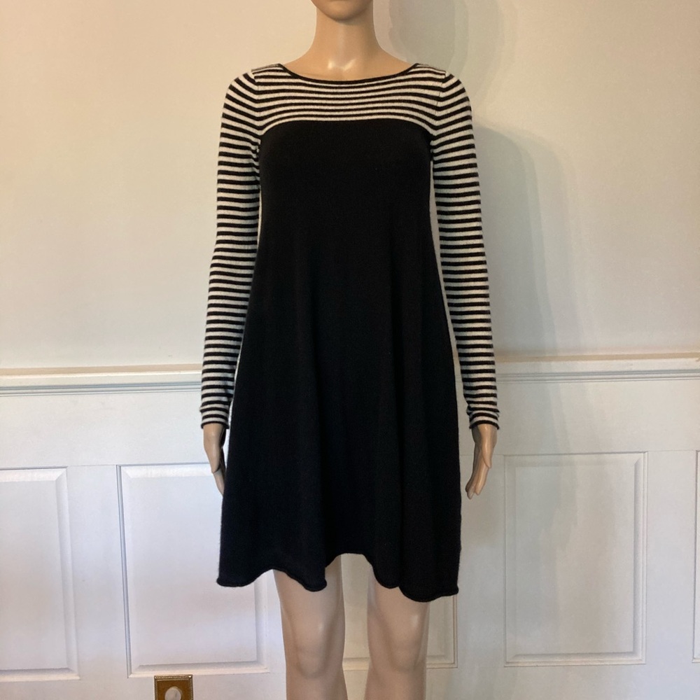 Black and White Cashmere Dress